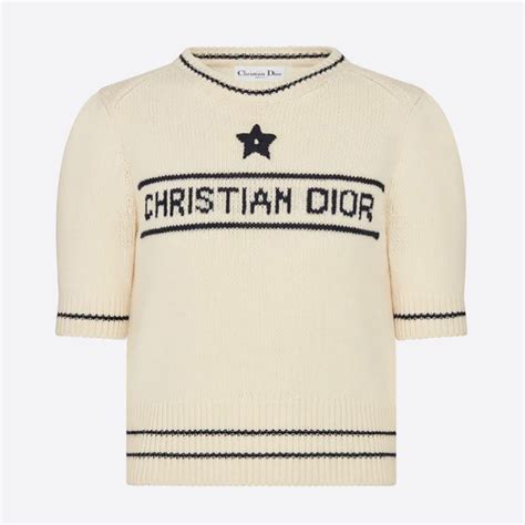 christian dior black and white sweater|christian dior sweater women's.